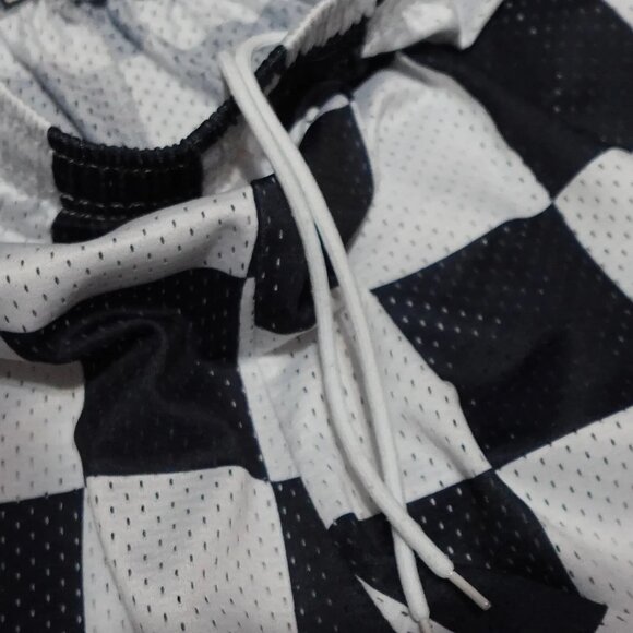 Eric Emanuel Black and White Checkered Men Shorts - Picture 11 of 13